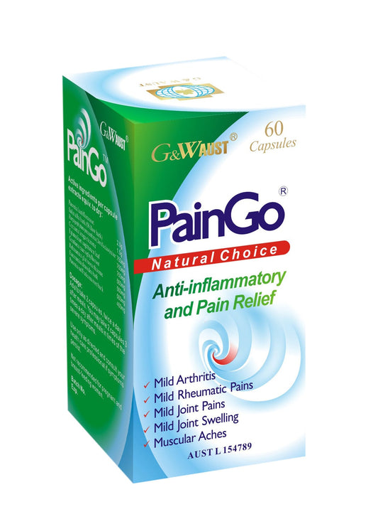 G&W PainGo – Anti-Inflammatory Pain Relief – 60 Caps