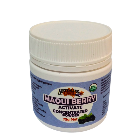 MAQUI BERRY Activate Pure Cert. Organic Freeze-dried 75g Powder