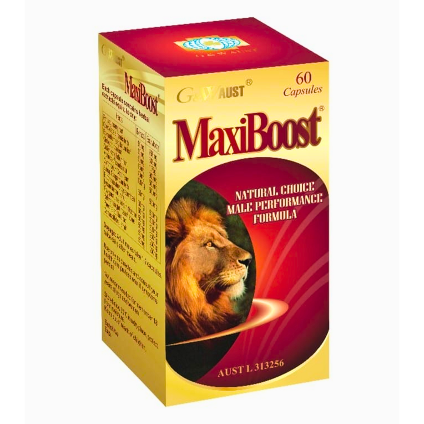 G&W Aust MaxiBoost – Male Sexual Performance + Support – 60 Caps