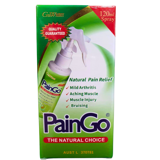 PainGo® Pain Relief Spray 120ml (+ 2 FREE 10ml samples per unit)