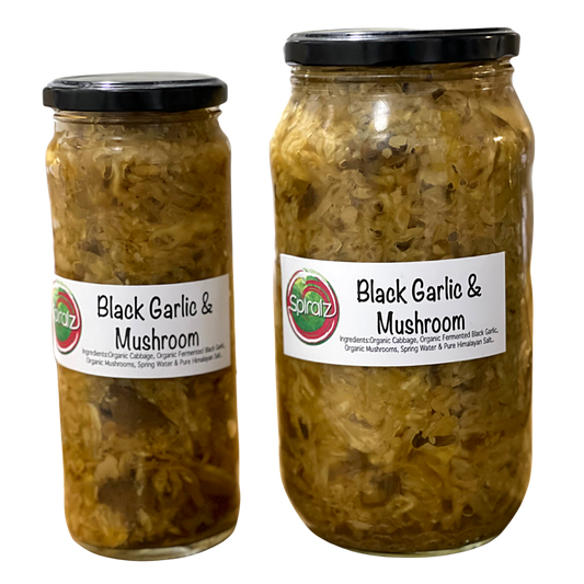 NEW Black Garlic & Mushroom Sauerkraut